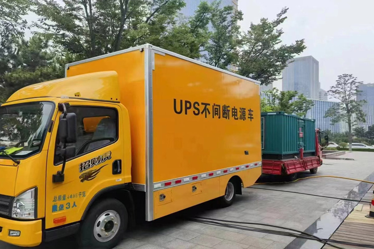 东台发电机租赁施工现场