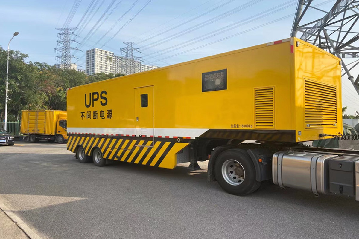 东台发电机租赁施工现场